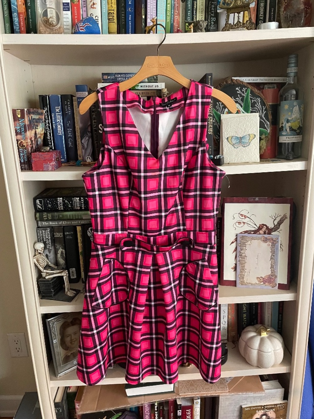 Smak Parlour Pink Plaid Mini Dress